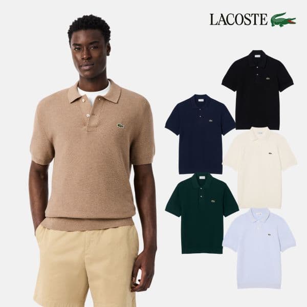 lacoste 라코스테 남성 링스링스 반팔 폴로 스웨터 AH1043-56G