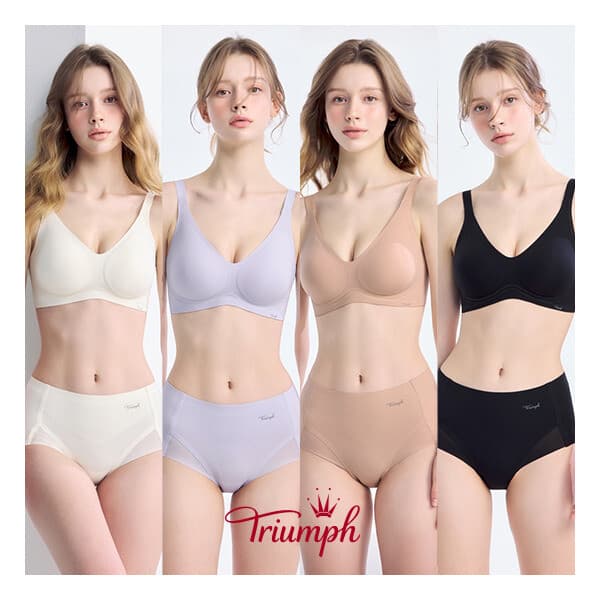 롯데  홈쇼핑 트라이엄프 26SS 브라팬티 4세트 - 최저가 87,200원