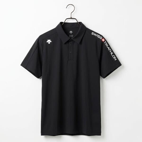 현대Hmall 데상트 DESCENTE 스위스 트라이애슬론 쿨링 폴로 반팔 티셔츠 BLACK SR221IPS56-BLK0 - 최저가 110,670원