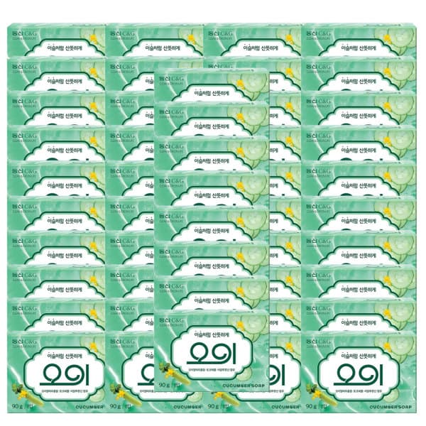 AROKSHOP 크리오 동산 상쾌한 오이비누 90g 48개