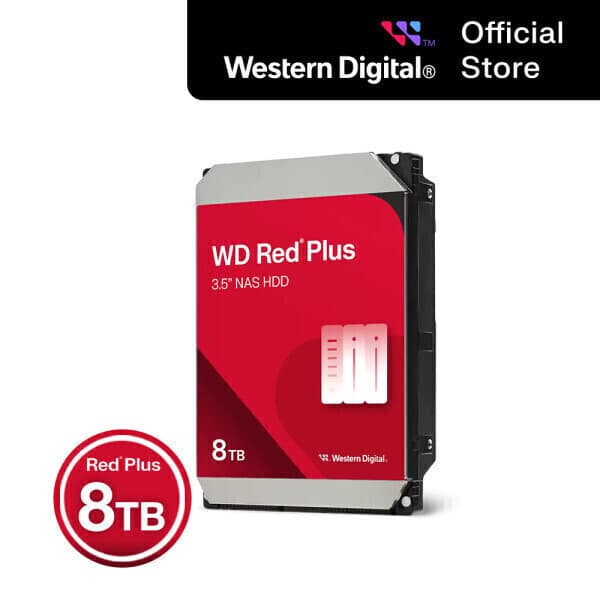 WD공식스토어 WD Red Plus NAS HDD 8TB WD80EFPX - 최저가 529,170원