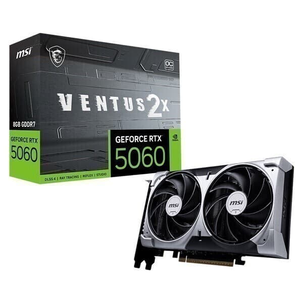 한울소프트 MSI GeForce RTX 5060 Ventus 2X OC 8GB GDDR7 Graphics Card