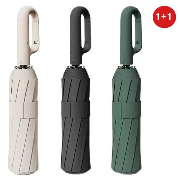T-MEI 디자인 특허등록 카리비너 우산 장우산 10k 이중창살 강풍 3단자동우산