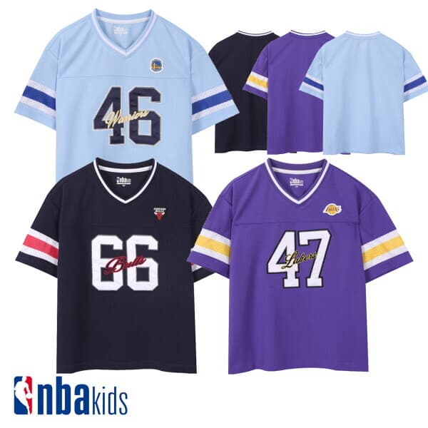 롯데 백화점 엔비에이키즈 NBA 팀 어센틱 루즈핏 스포티메쉬 반팔티 K262TS061P
