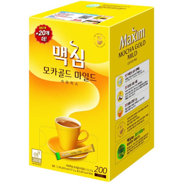 분유천국 동서식품 맥심 모카골드 마일드 커피믹스 200T