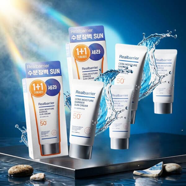 뷰티컨설팅 리얼베리어 세라 수분장벽 선크림 50ml x4