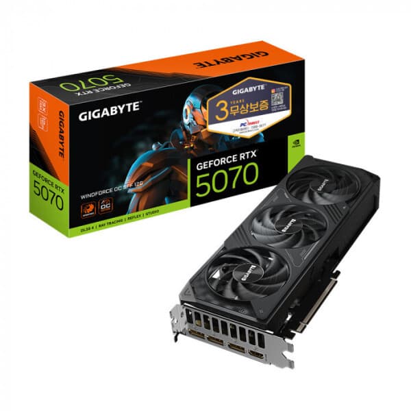샵다나와 GIGABYTE 지포스 RTX 5070 WINDFORCE OC SFF D7 12GB