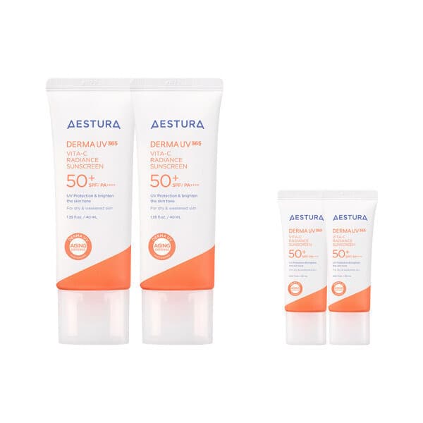 아모레퍼시픽뷰티 에스트라 더마UV365 비타C 광채수분 선크림 40ml 듀오 - 최저가 46,500원