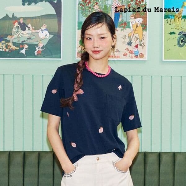 GS_SHOP_TV 라삐아프 보마켓 26SUMMER 레몬 아트웍 티셔츠
