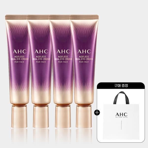 AHC_공식스토어 AHC 에이지리스 리얼 아이크림 포 페이스 30ml 4개 + 텐레볼루션 아이크림 7ml 4개 - 최저가 32,900원