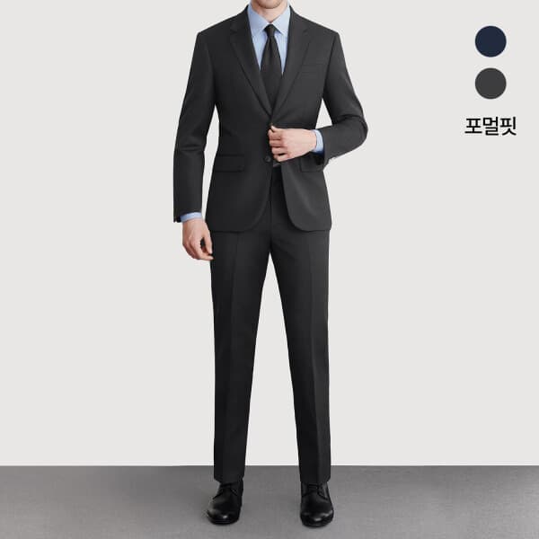 롯데프리미엄아울렛 26 S/S 신상 순모 울 기본 수트 포멀핏 사계절 정장