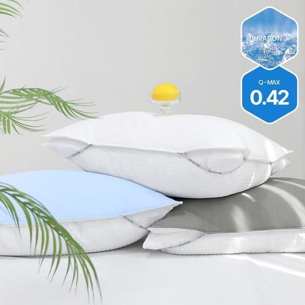 snoozz 휴비스 듀라론 쿨맥스 냉감 베개커버
