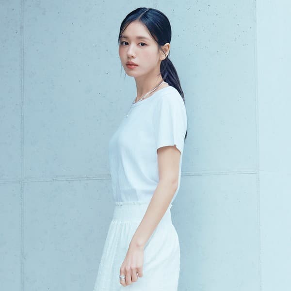 CJ온스타일플러스 26SS 콤드 코튼 포인텔 티셔츠 3종