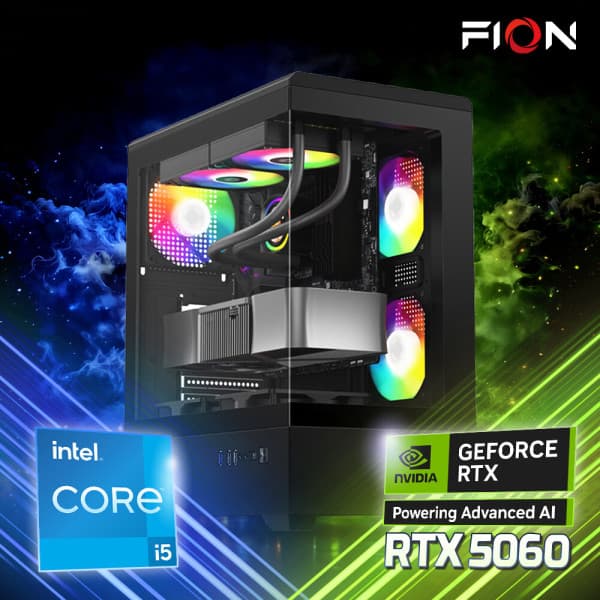 파이온PC 인텔 코어I5-14400F RTX5060 16G SSD 512G 조립PC 게이밍 데스크탑 - 최저가 1,119,900원