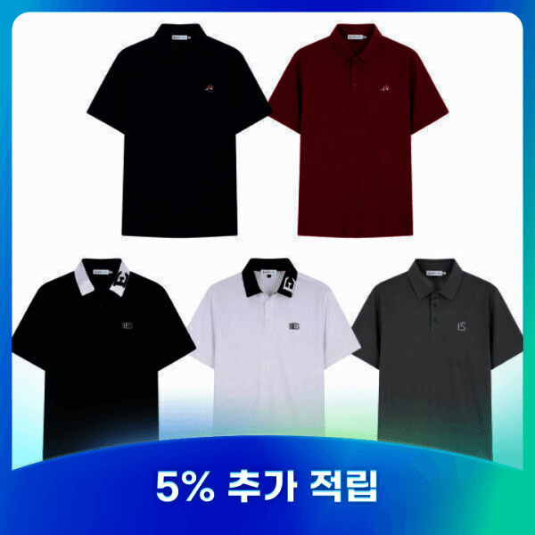 ONPICKK ELLE SPORT 엘르 남성 모던 헤리티지 카라 반팔 티셔츠
