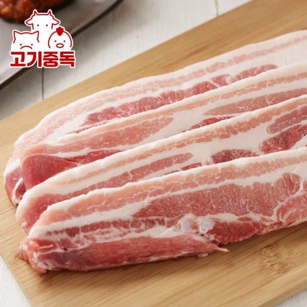 렛츠커넥트 고기중독 삼겹살 1kg+1kg 구이용 보쌈용