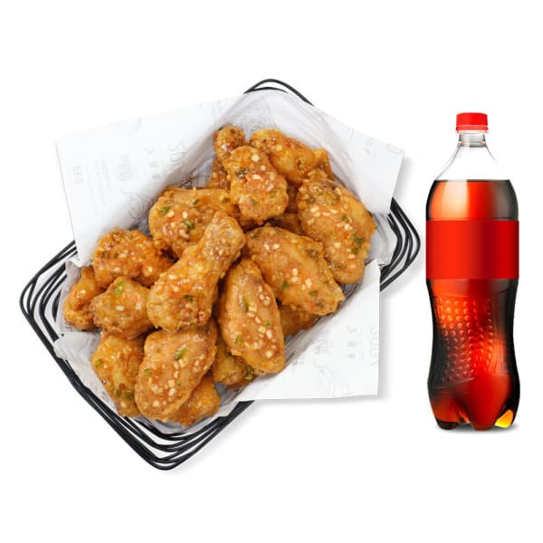 (주)다우기술 교촌치킨 허니갈릭윙박스 콜라1.25L