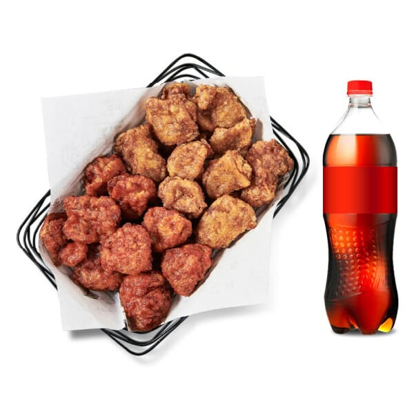 (주)다우기술 교촌치킨 반반순살간장+레드+콜라1.25L - 최저가 26,000원