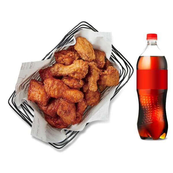 (주)다우기술 교촌치킨 반반한마리 간장+레드 콜라1.25L