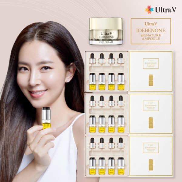 이라운드 울트라브이 이데베논 앰플 8ml x 12병 + 아이크림 패키지