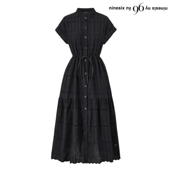 롯데 아이몰 나인식스뉴욕 데일리 버튼업 반팔 롱 원피스 NQ2OW010L0 - 최저가 25,900원