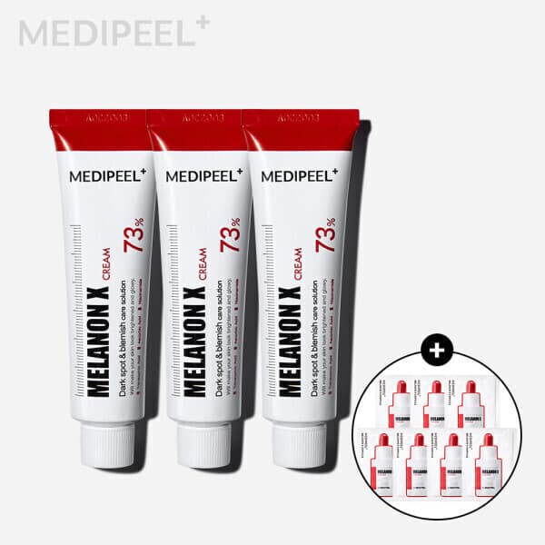 메디필 공식스토어 메디필 멜라논 엑스 크림 30ml x3 + 멜라논 앰플 1.5ml 7개