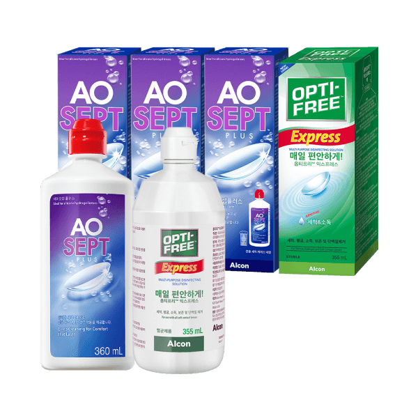 알콘옵티프리공식 옵티프리 렌즈세척액 에이오셉 360ml 3개 + 익스프레스 355ml 1개 - 최저가 45,900원