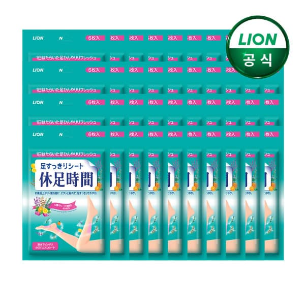 라이온코리아직영몰 휴족시간 쿨링시트 6매입 x 40개 - 최저가 102,900원