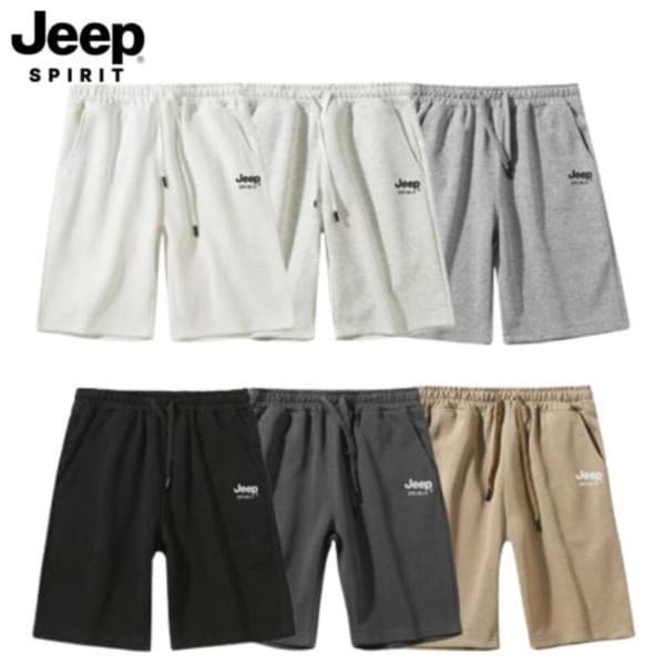 지프코리아여름 지프 JEEP SPIRIT 남녀공용 5부 면반바지 - 최저가 13,900원