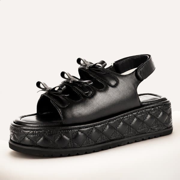 신세계백화점 STACCATO 26S/S 양가죽 여성 플랫폼 샌들 BOMMY_26SBLK - 최저가 120,820원