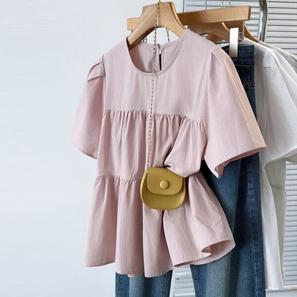 패션라인-fashionline 패션라인 BL10587 코나반팔블라우스