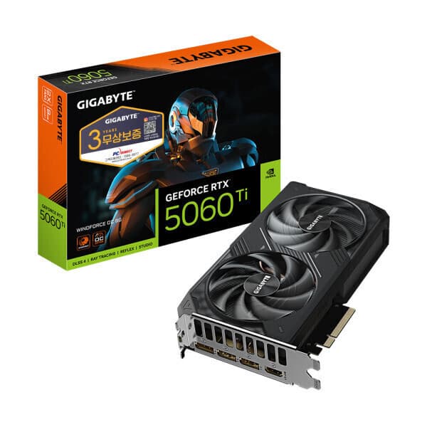 도이치솔루션 GIGABYTE 지포스 RTX 5060 Ti WINDFORCE OC D7 8GB - 최저가 640,000원