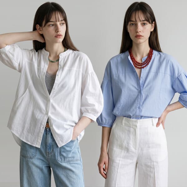 리블리크 페이 반팔 블라우스 NB2BL058 - 최저가 22,400원