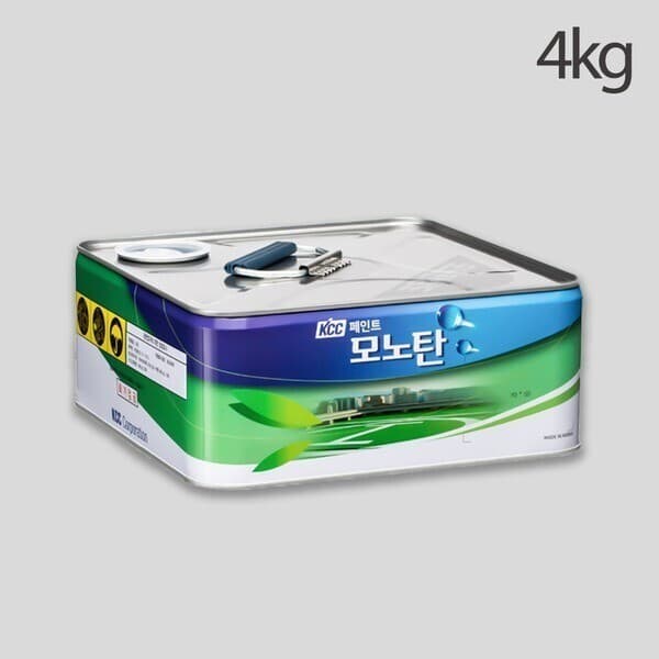 페인트 KCC 모노탄 옥상 시멘트 노출방수제 녹색/회색 4KG