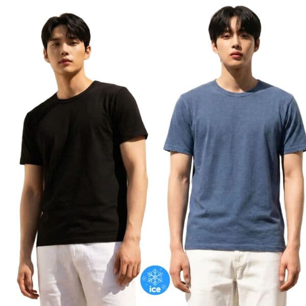 제니유 제니유 남성 여름 인견 반팔티