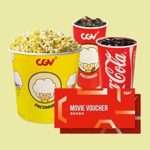 쿠프마케팅 CGV 2인 패키지 (2D 관람권 2매 + CGV 콤보)
