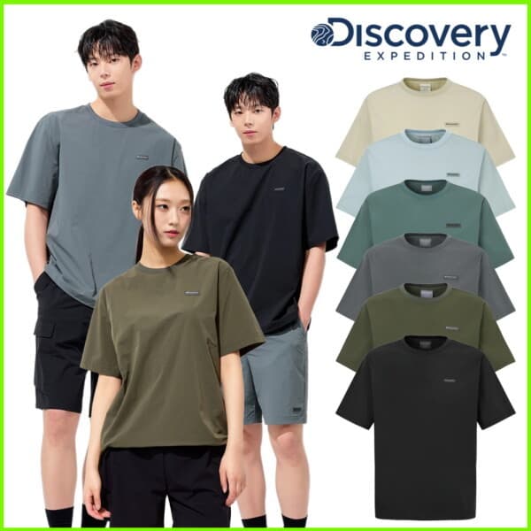 롯데 백화점 디스커버리 프레시벤트 폴튼 트레이닝 반팔 티셔츠 DXTR7A053