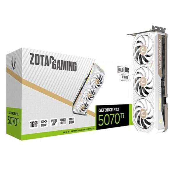 비앤에스씨앤씨 ZOTAC GAMING RTX 5070Ti SOLID Core OC White 16GB GDDR7 - 최저가 1,747,360원
