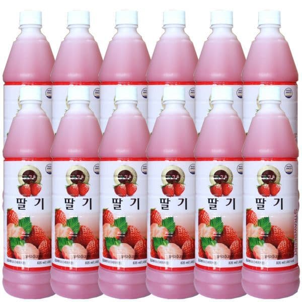 일이컴퍼니 청솔식품 청솔 딸기 과일원액 835ml 12개 1박스 - 최저가 46,490원