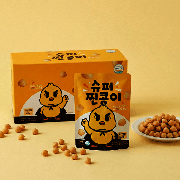 (주)순수본가 슈퍼찐콩이 맛 병아리콩 2박스(60gx20봉 개별포장)