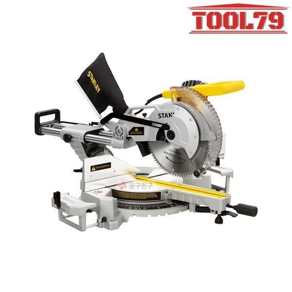 09친구 스탠리 SM181 유선 슬라이딩 각도절단기 2000W 254mm LED 절단선 가이드 각도조절