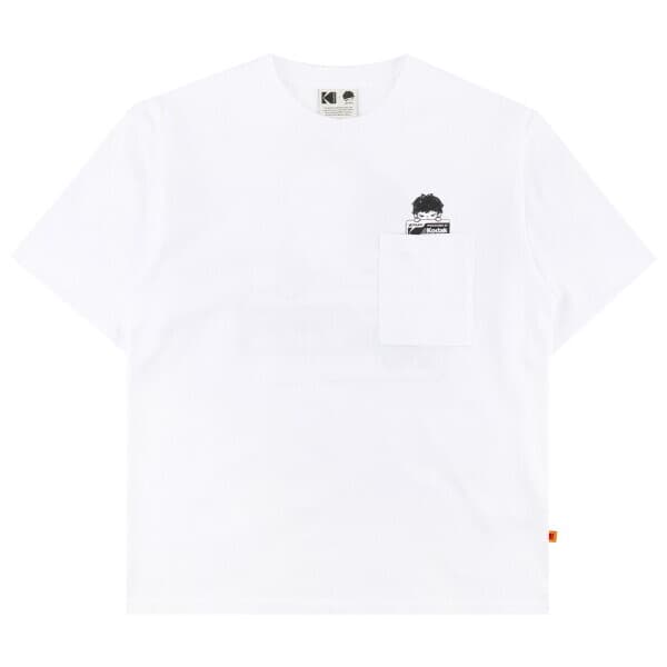 롯데 아이몰 코닥 히로노 포켓 그래픽 반팔 티셔츠 K6223LRSH1WHT