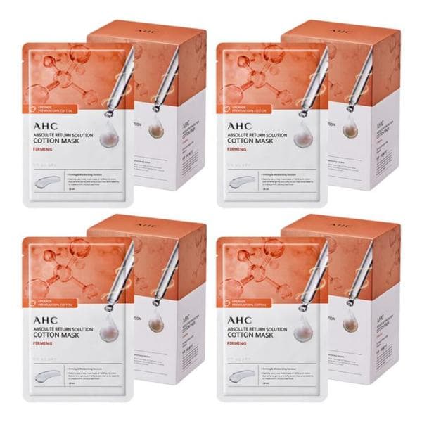 셀러허브샵 AHC 순면 마스크 팩 앱솔루트 리턴 퍼밍 100매 세트 - 최저가 60,960원