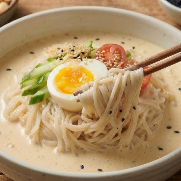 탐식단공식몰 시원한 콩국수 6인분 생면 콩가루