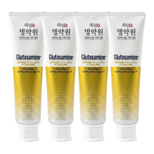 W쇼핑TV홈쇼핑 죽염 명약원 프리미엄 잇몸 시린이 케어 글루타사민 치약 120g X4개 - 최저가 31,200원