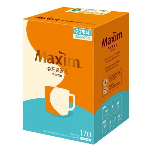 NS몰 맥심 슈프림 골드 커피믹스 170개입
