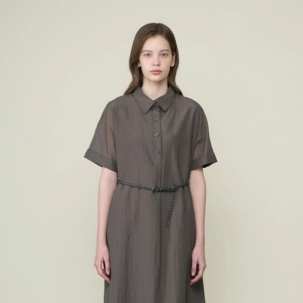 롯데백화점2관 BCBG 벨티드 쉬어 H라인 원피스 B6M5O638