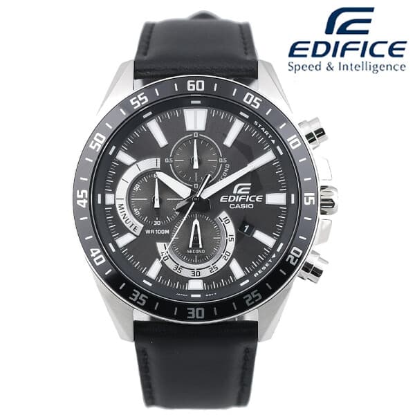 젠샵(GENSHOP) 카시오 에디피스 방수 가죽밴드 남성 손목시계 EFV-620L-1A