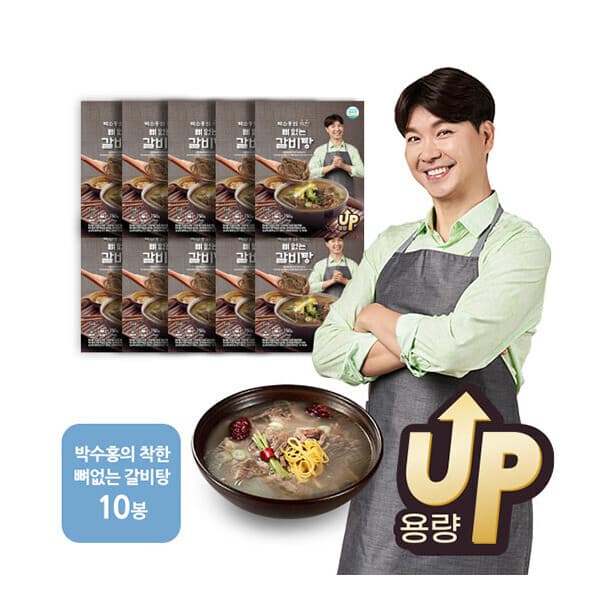 롯데 원티비 박수홍 착한 뼈없는갈비탕 750g x 10봉