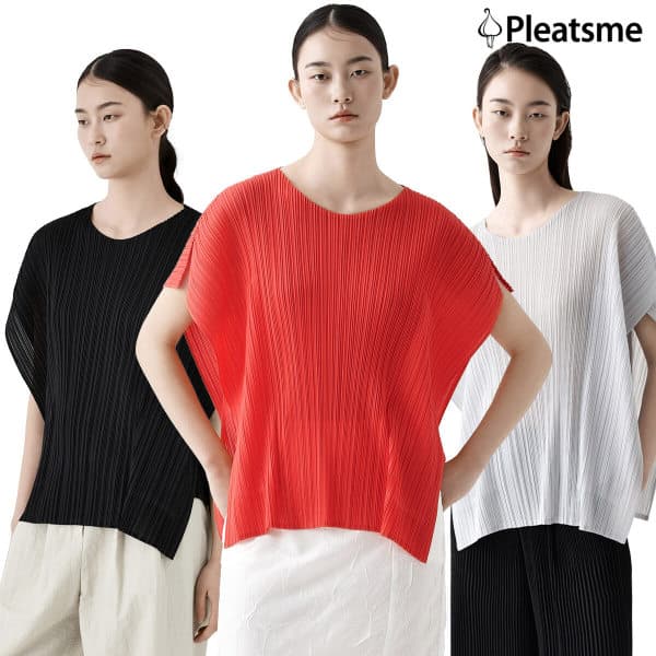 신세계라이브쇼핑 26SS 플리츠미 날개 슬릿 블라우스 - 최저가 44,500원